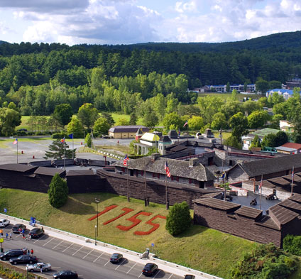 View of Fort William Henry in Lake George, NY